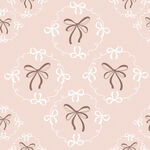 粉色蝴蝶结花纹图案背景