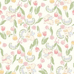 花卉兔子图案清新淡雅风