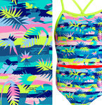 热带植物多彩图案背景