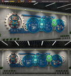 科技风齿轮机器文化