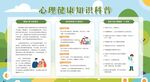 心理健康教育宣传栏展板