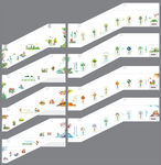 校园楼梯文化墙 二四节气