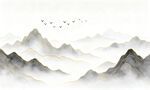 水墨山水风景画