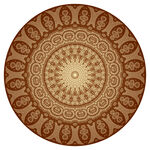 圆形金色奢华古典花纹