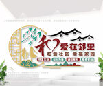 和谐社区建设文化墙