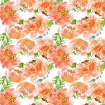 水彩花卉图案背景面料花型