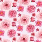 粉色花卉水彩图案背景