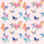 多彩蝴蝶图案背景