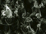 黑白烟雾抽象艺术画面
