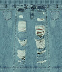 破洞牛仔布料纹理特写