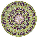 圆形民族风地毯花纹