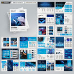 蓝色科技画册