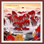 鸿运当头山水国画装饰画