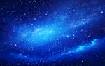 蓝色宇宙星空背景图