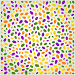 多彩叶子小碎花图案背景