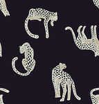 豹纹图案的动物剪影图案