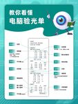 眼科医院电脑验光单知识科普海报