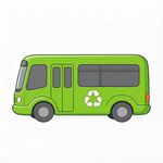 绿色环保回收巴士