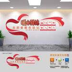 暖心驿站文化墙