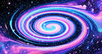 绚丽炫彩漩涡星空