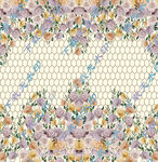 花卉蕾丝图案纹理背景