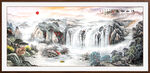 大厅山水画
