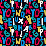 多彩字母背景图案