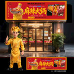 麻辣火锅门头