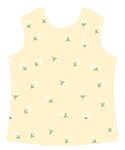 黄色碎花无袖背心