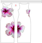 花卉图案女士连衣裙设计图