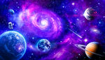 外太空星球宇宙漩涡银河星空背景