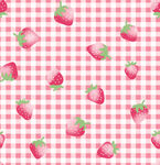 草莓格子图案背景