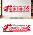 五个引领党建文化墙