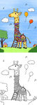 长颈鹿简笔画