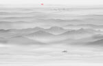 水墨山
