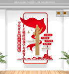 正确政绩观学习教育竖版文化墙