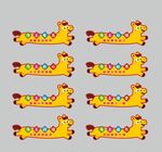 可爱卡通长颈鹿图案集合