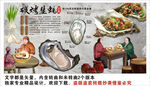 烤生蚝背景墙装饰画