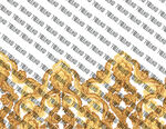 金色华丽花纹图案