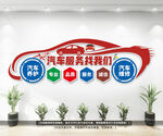 汽车养护文化墙
