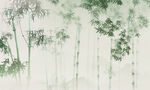 新中式水墨竹影 水墨竹林
