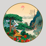 迎客松山水 黄山迎客松