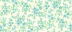 清新蓝绿花卉图案背景