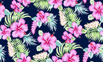 热带花卉图案背景