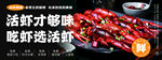 美味鲜活小龙虾海报