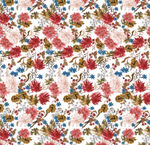 复古花卉图案布料纹理