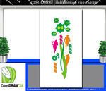 竖版我运动我健康我快乐文化墙