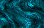 蓝绿色波浪纹理背景图
