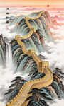 长城玄关装饰画