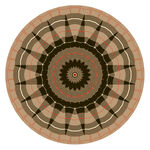 圆形复古地毯图案